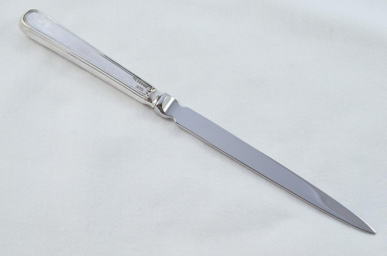 Sheffield Sterling Silver Handled Letter Opener Old English Thread Pattern 1911