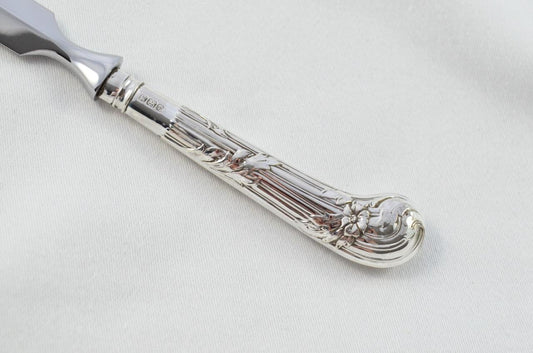 Sheffield Sterling Silver Handled Letter Opener Floral Pistol Pattern 1916