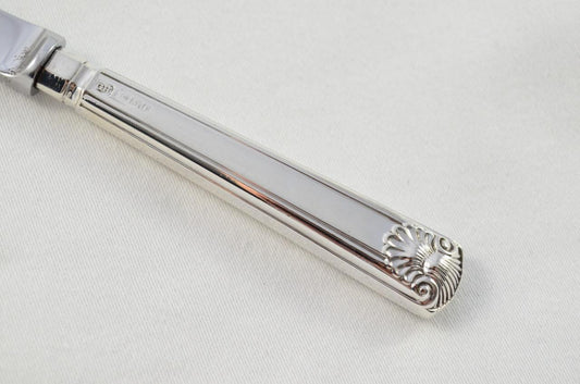 Sheffield Sterling Silver Handled Letter Opener Georgian Shell Pattern 1907