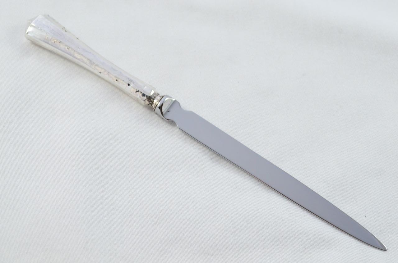 Sheffield Sterling Silver Handled Letter Opener Temple Pattern 1916
