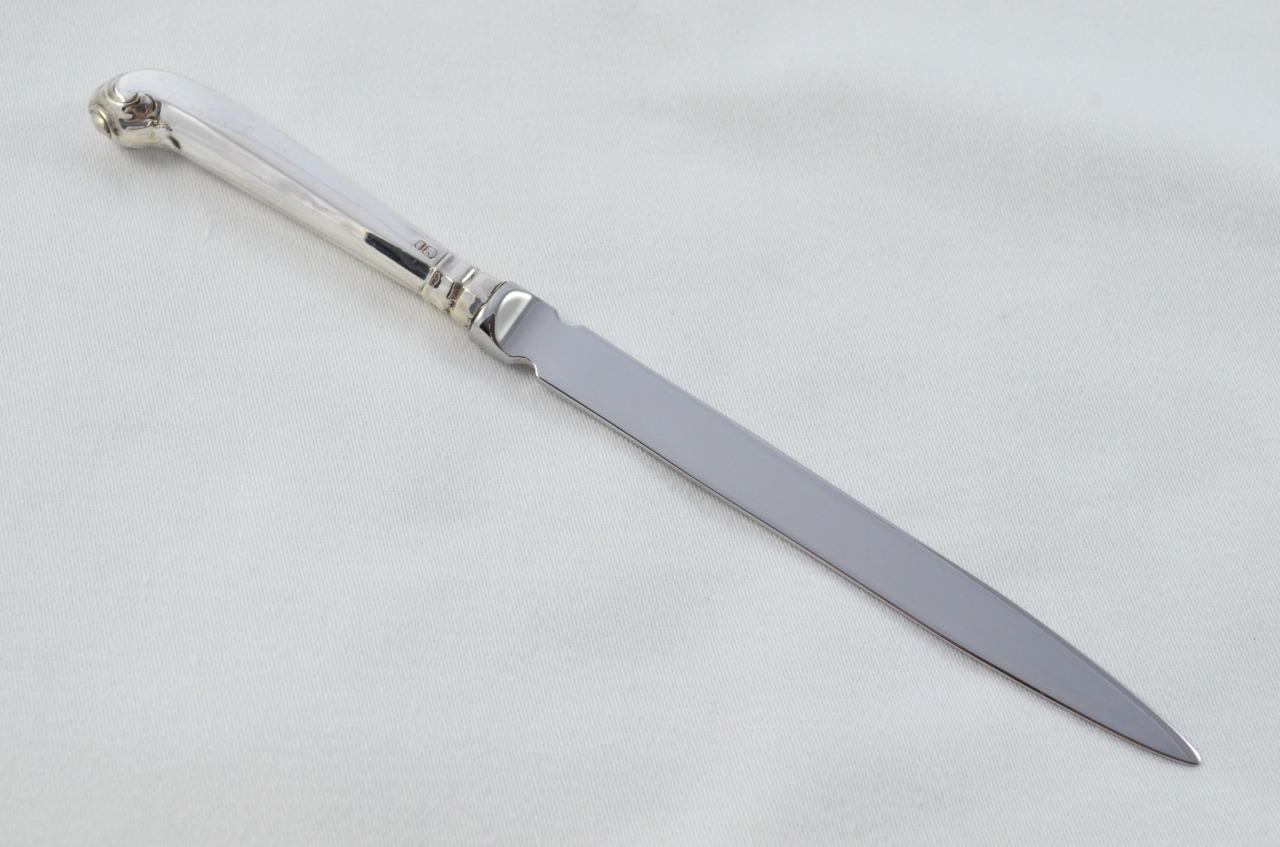 Sheffield Sterling Silver Handled Letter Opener Octagonal Pistol Pattern 1903