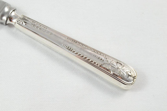 Cased Sheffield Sterling Silver Handled Cheese Knife Adam Pattern 1910