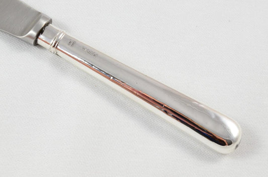 Cased Sheffield Sterling Silver Handled Butter Knife Sailsbury Pattern 1921