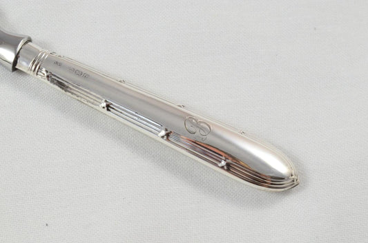 Cased Sheffield Sterling Silver Bottle Opener Reed & Ribbon Pattern 1921