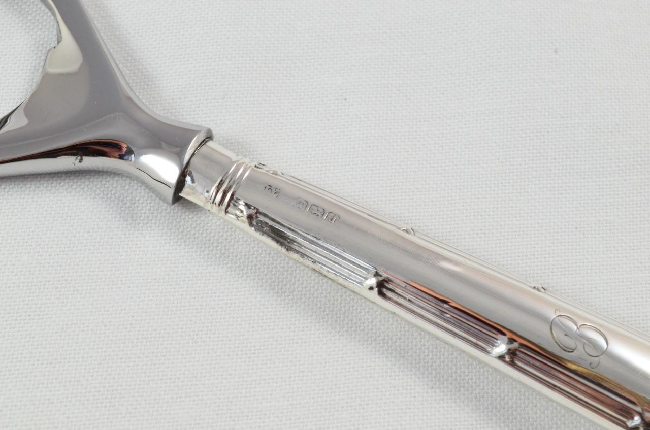 Cased Sheffield Sterling Silver Bottle Opener Reed & Ribbon Pattern 1921
