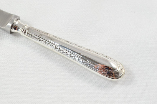 Cased Sheffield Sterling Silver Handled Letter Opener Feather Edge Pattern 1928