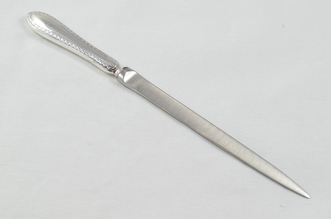 Antique Sheffield Silver Handled Letter Opener Feather Edge Pattern 1919