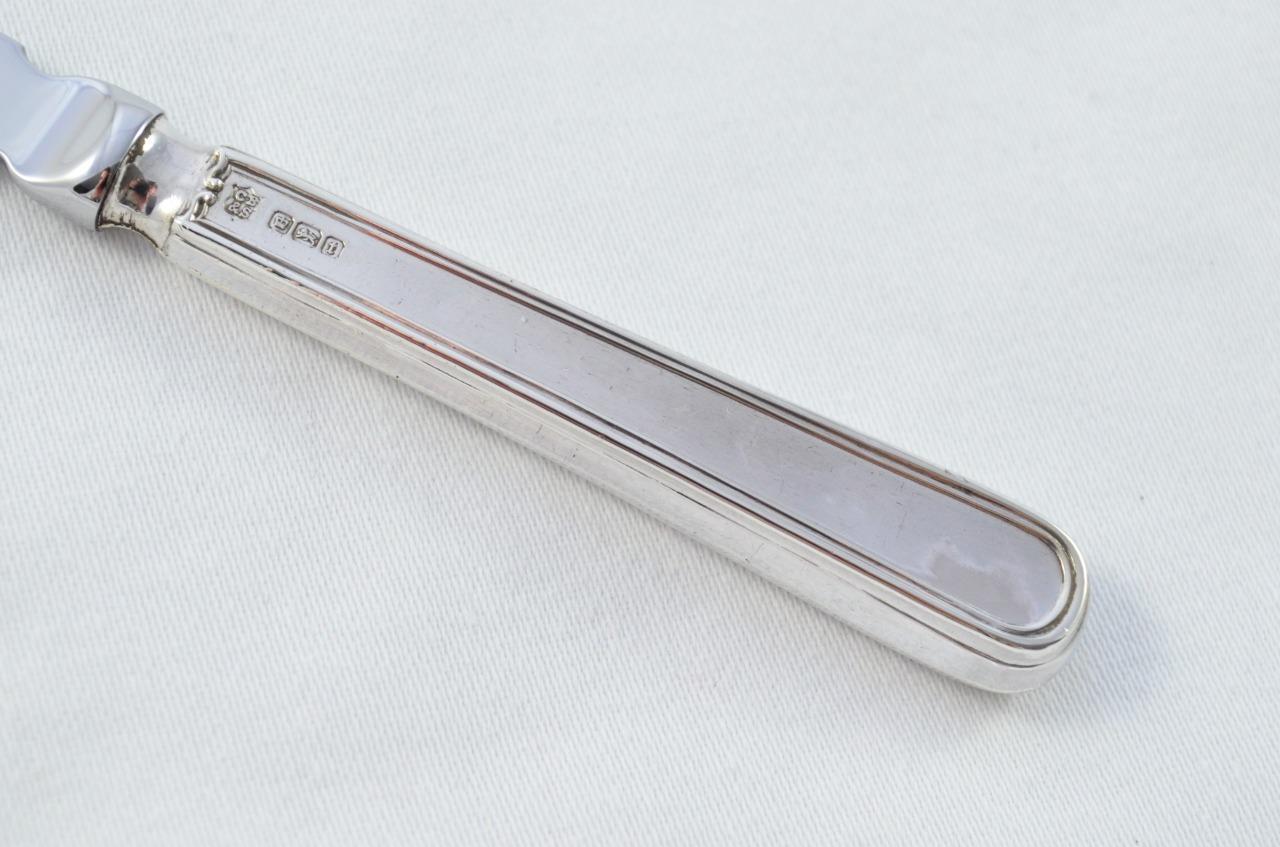 Sheffield Sterling Silver Handled Letter Opener Old English Thread Pattern 1911