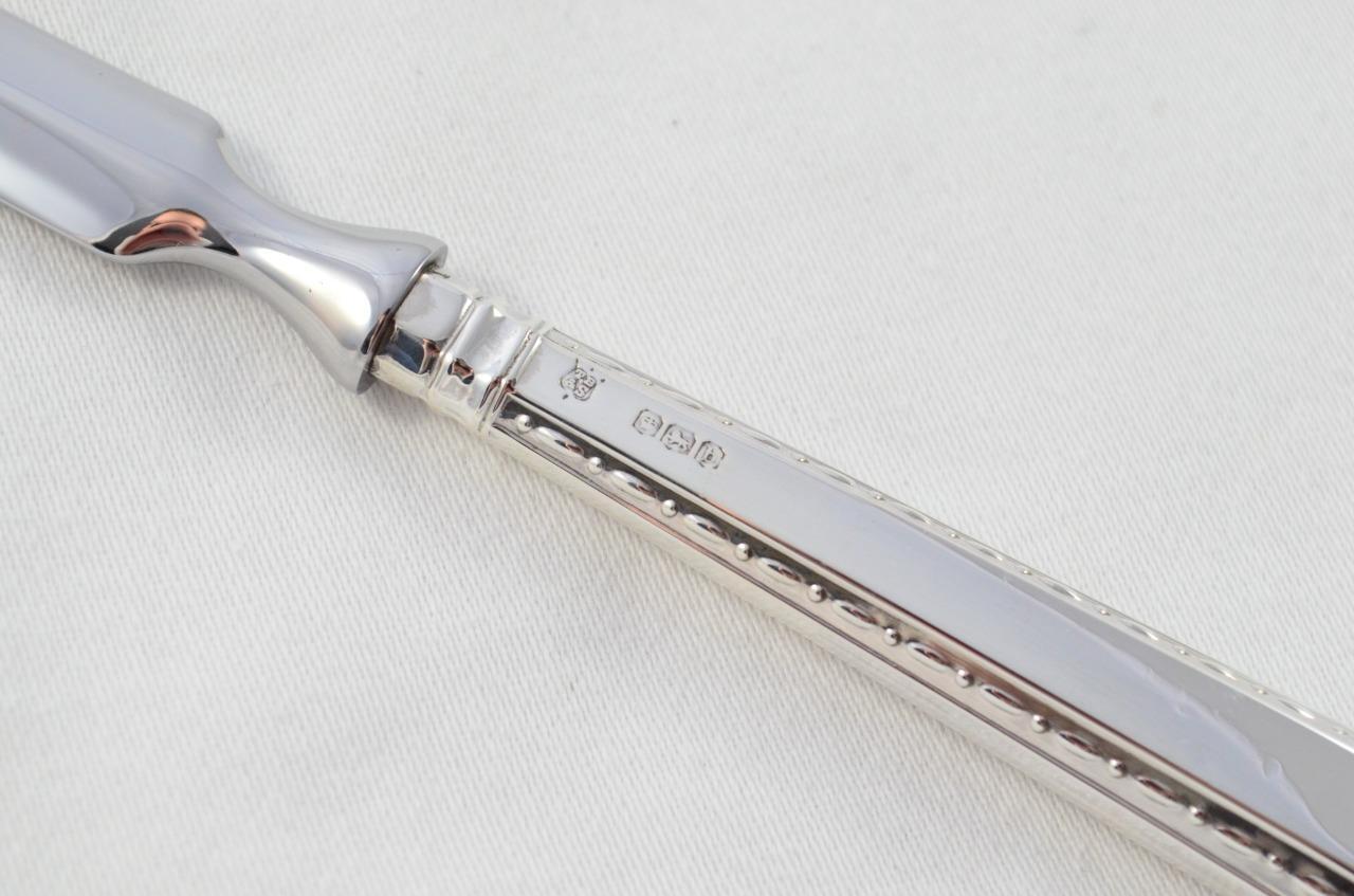 Sheffield Sterling Silver Handled Letter Opener Lincoln Pattern 1919