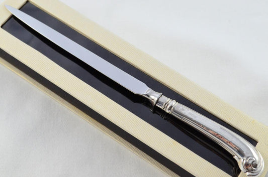 Sheffield Sterling Silver Handled Letter Opener Georgian Pistol Pattern 1899