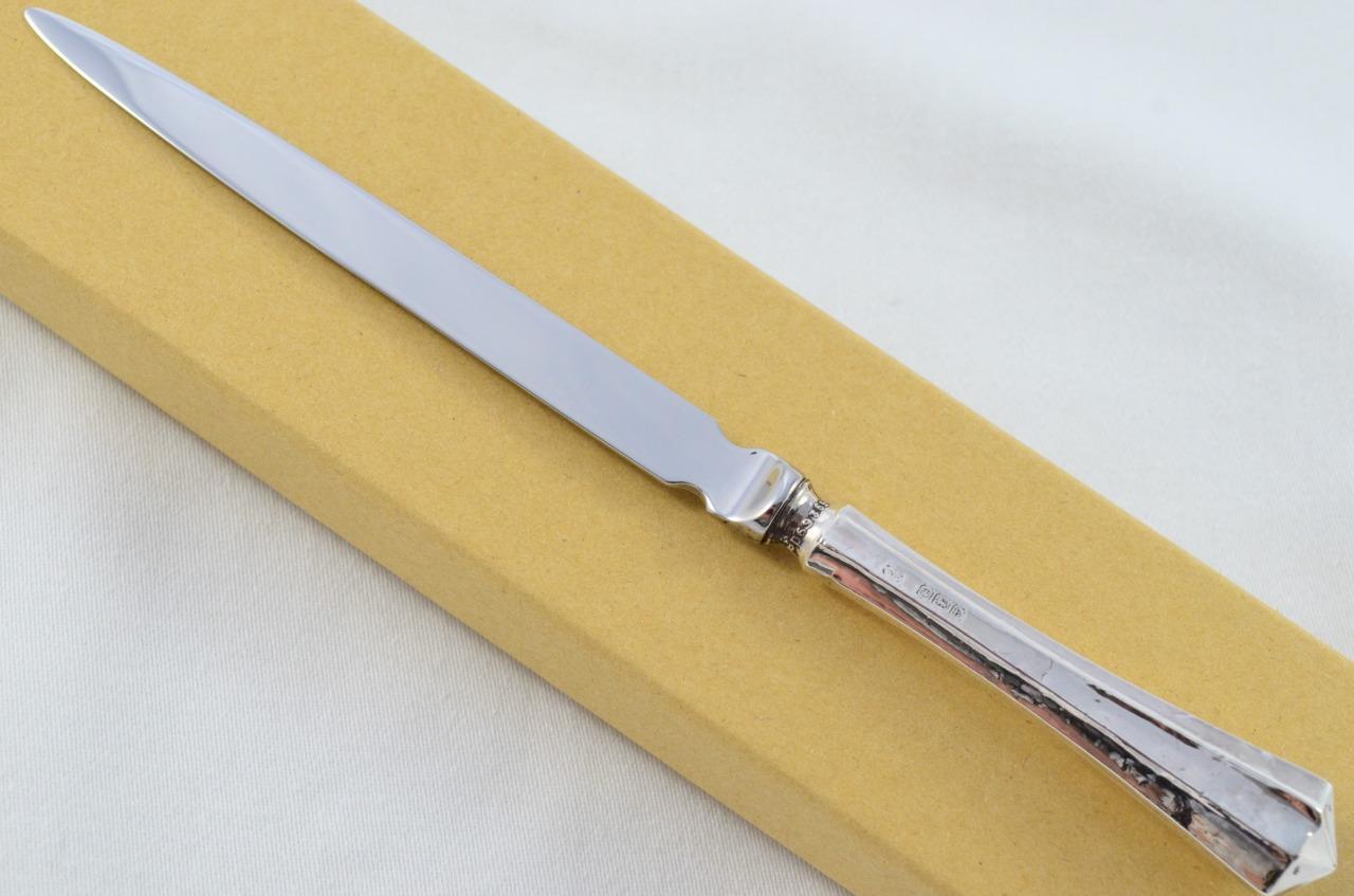 Sheffield Sterling Silver Handled Letter Opener Temple Pattern 1916