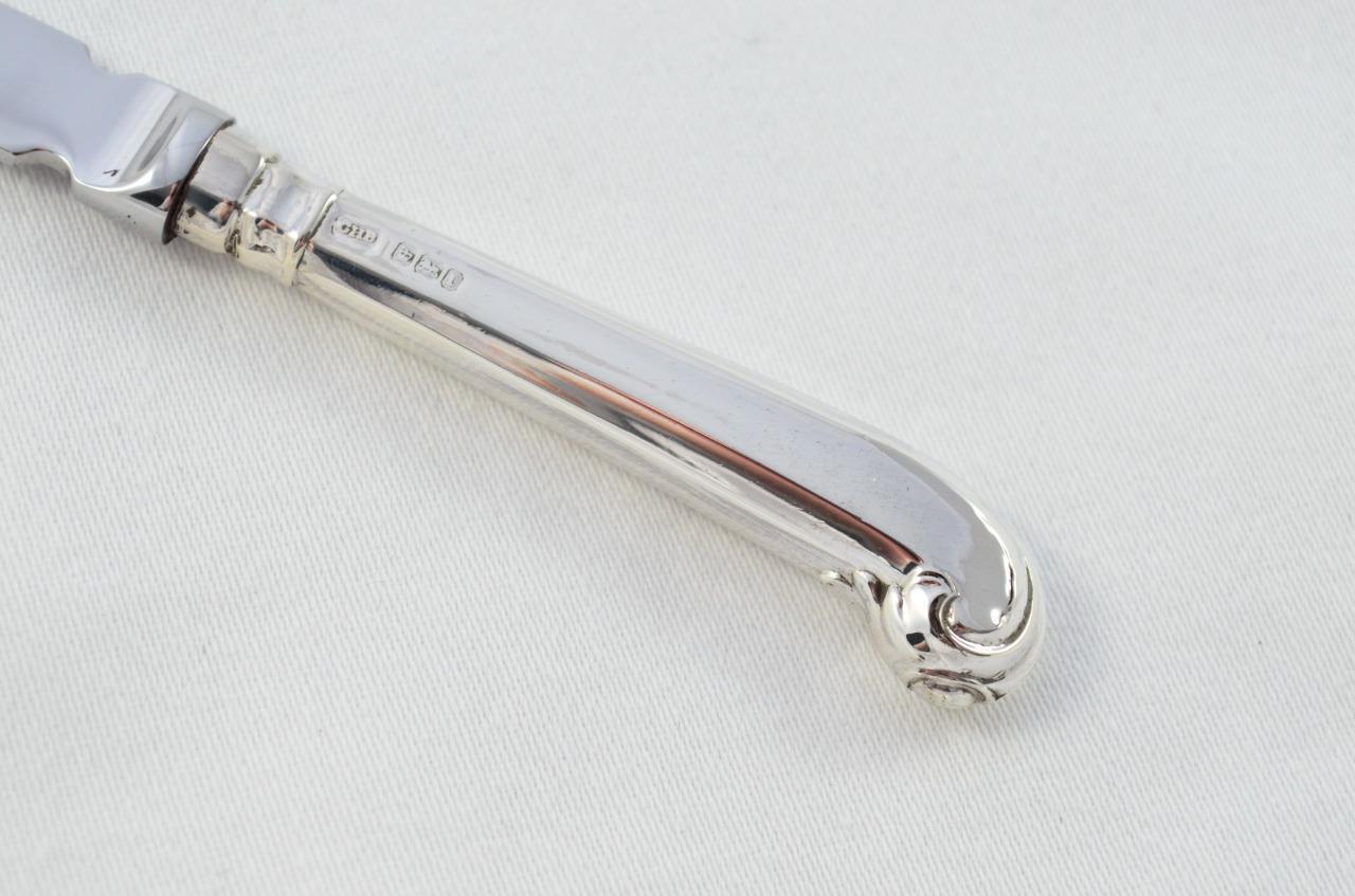 Sheffield Sterling Silver Handled Letter Opener Octagonal Pistol Pattern 1903