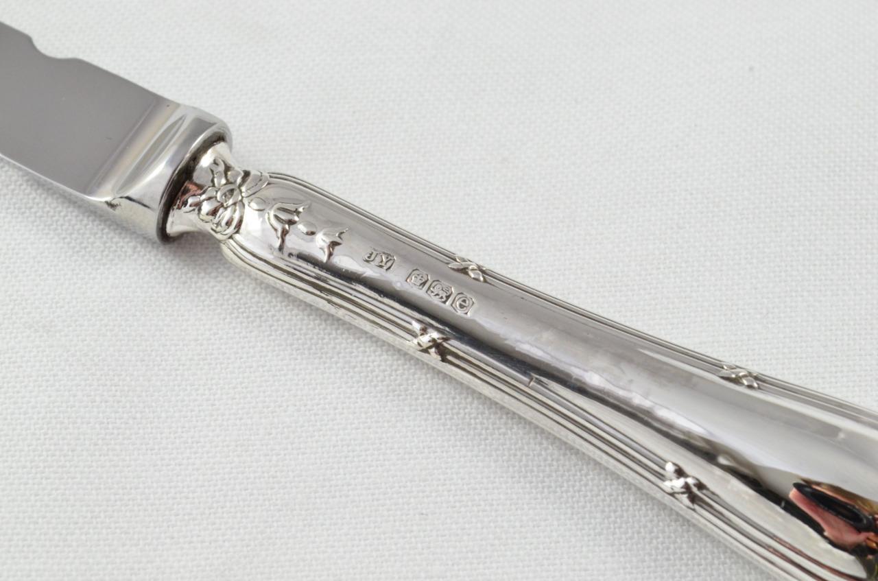 Sheffield Sterling Silver Handled Letter Opener Reed & Bow Pattern 1922