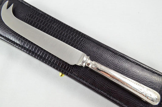 Cased Sheffield Sterling Silver Handled Cheese Knife Adam Pattern 1910