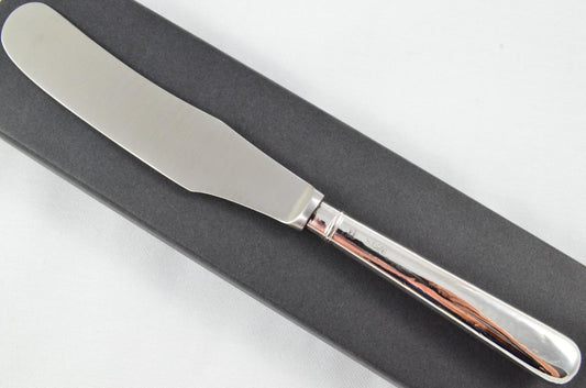 Cased Sheffield Sterling Silver Handled Butter Knife Sailsbury Pattern 1921