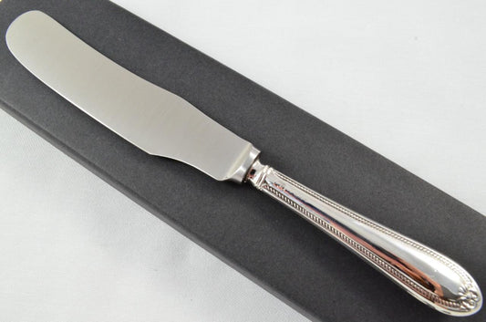 Cased Sheffield Sterling Silver Handled Butter Knife Vincent Pattern 1931