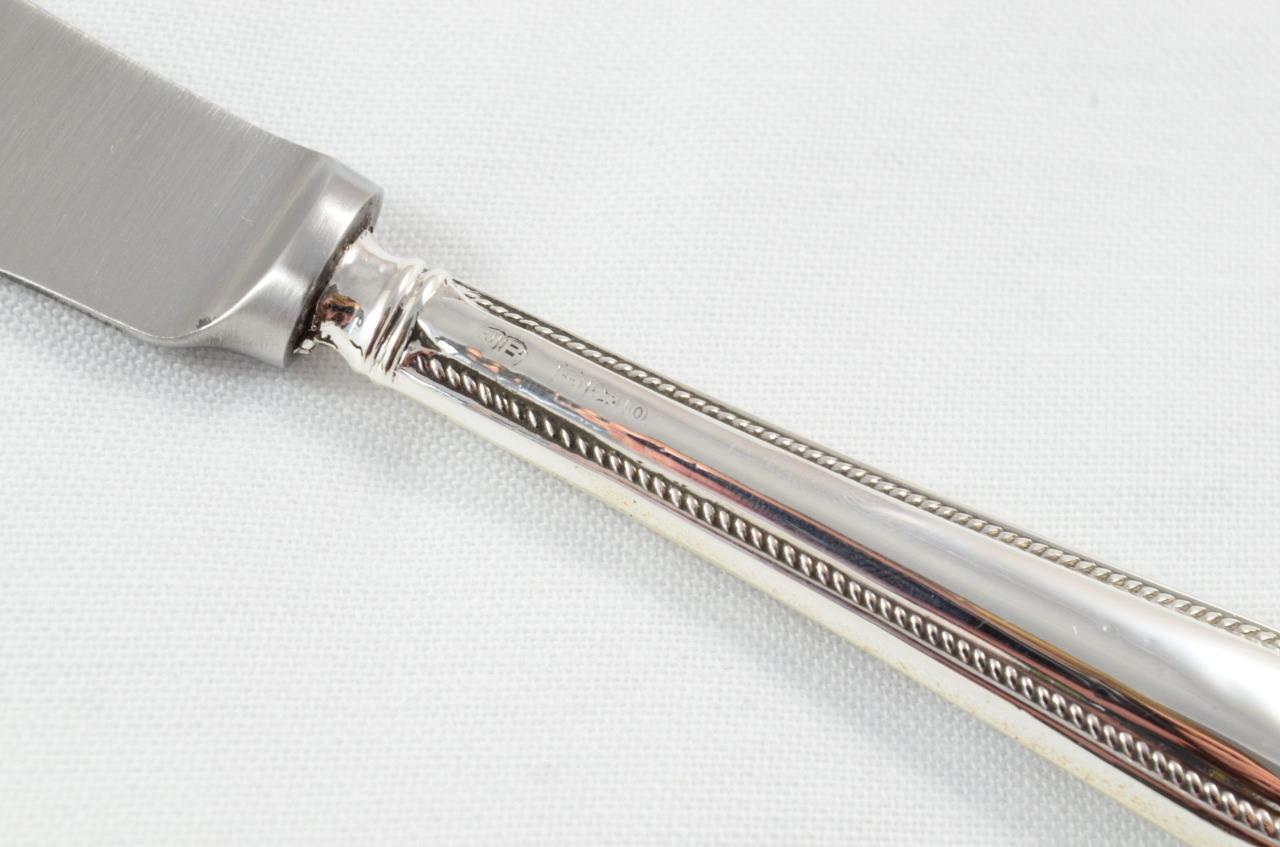 Cased Sheffield Sterling Silver Handled Butter Knife Vincent Pattern 1931